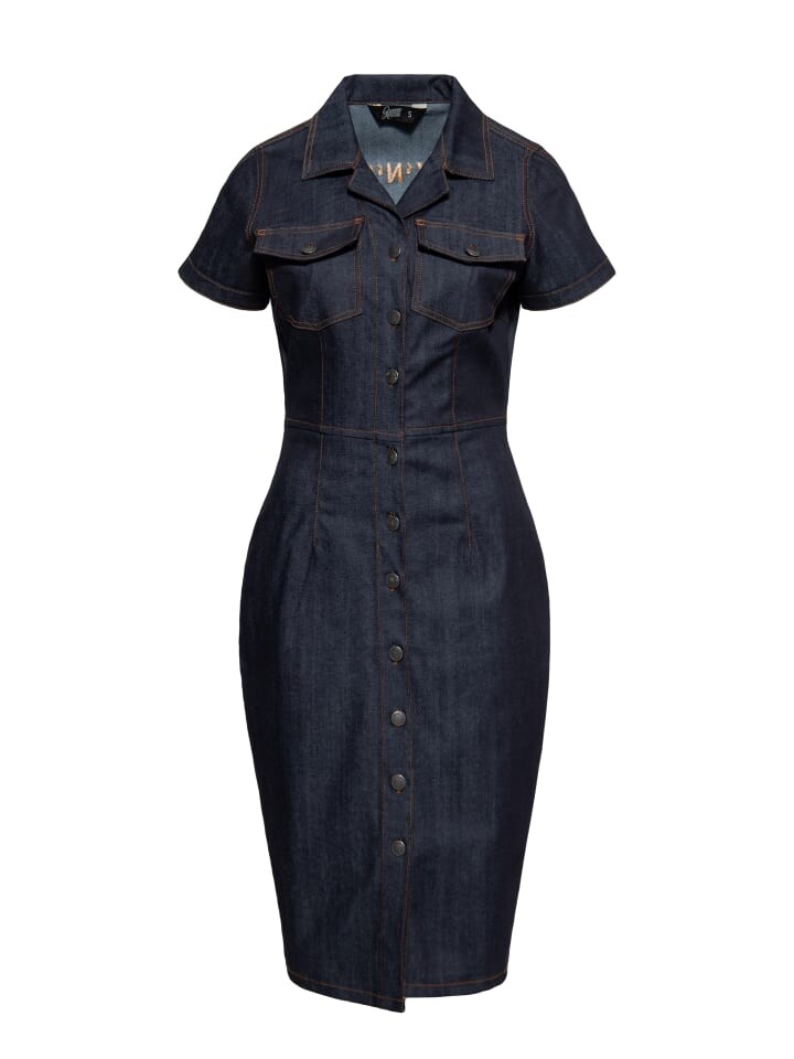 

Длинное платье Queen Kerosin RockNRoll Rebel Queens, цвет jeans