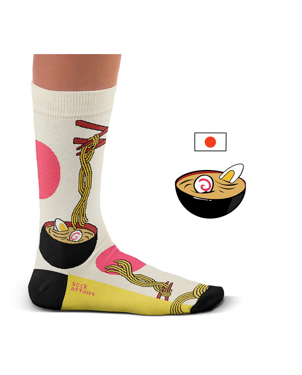

Женские носки Art ramen из белого хлопка SOCK AFFAIRS, мультиколор