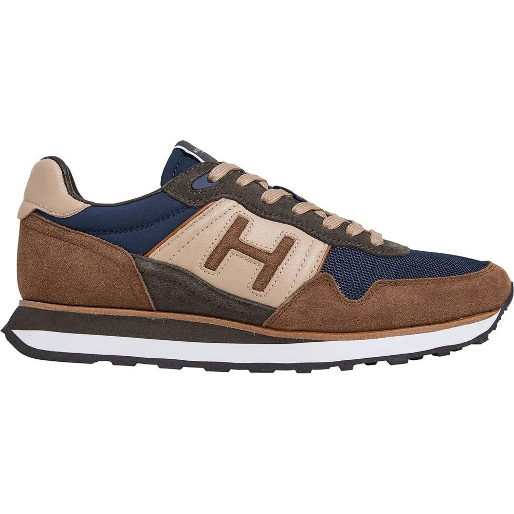 

Кроссовки Hackett Telfor Vibe trainers, коричневый/синий