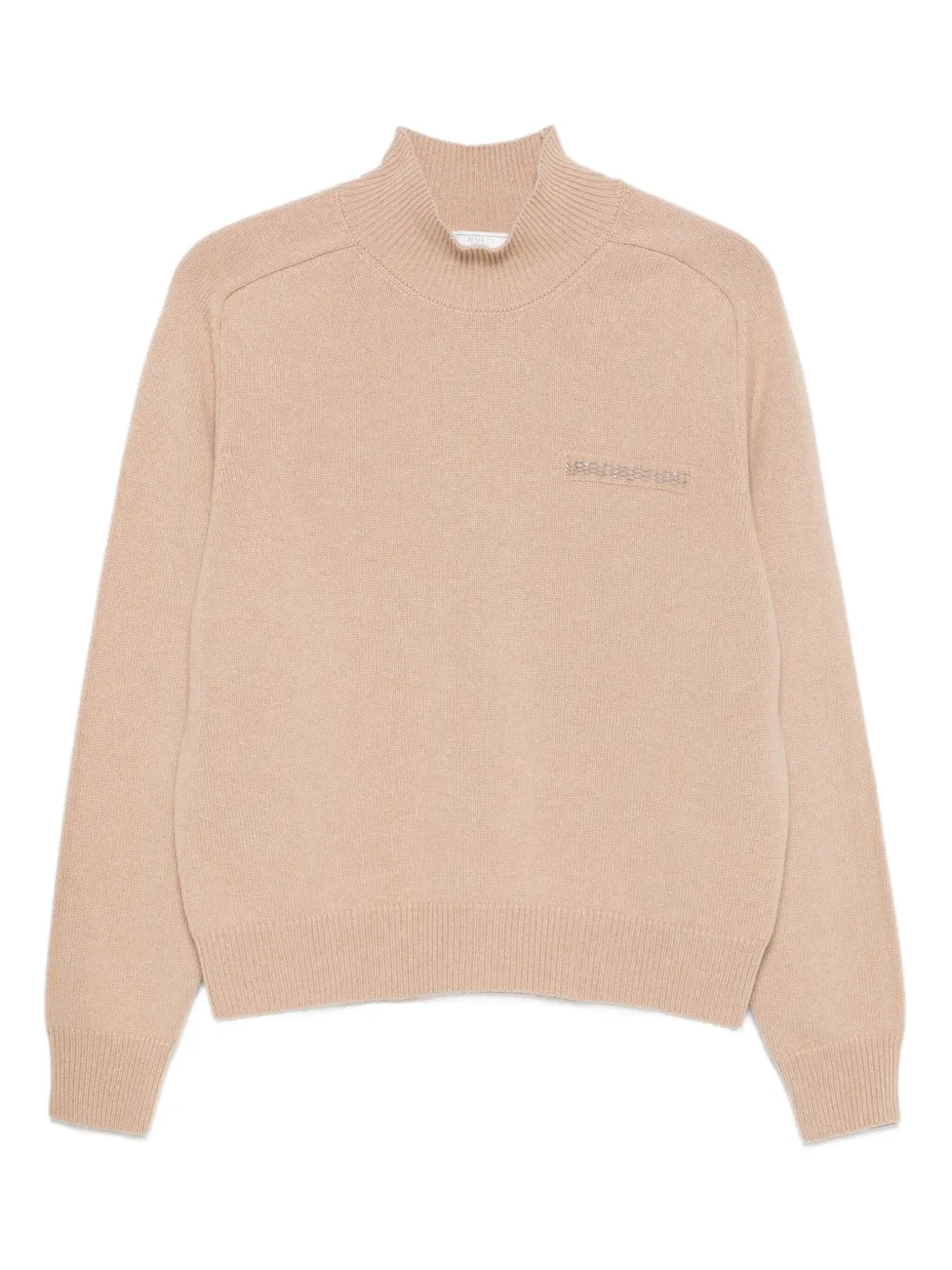 

Декорированный свитер с высоким воротником Peserico, нейтральный