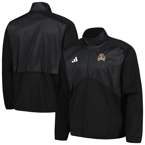 

Мужская черная куртка adidas ecu pirates sideline aeroready raglan quarter-zip Unbranded