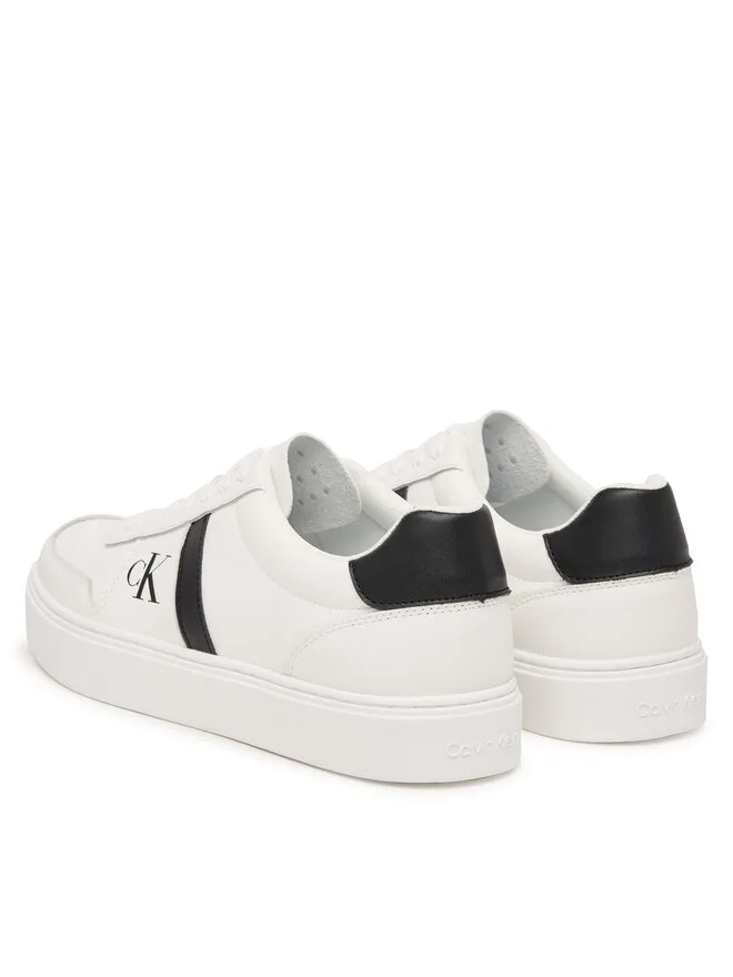 Calvin Klein Кроссовки Classic Cups Lace Lth Emb Tongue HM0HM02237 белые — фото 3