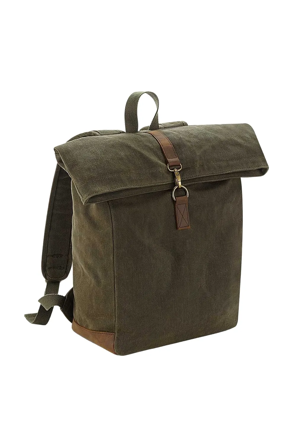 

Рюкзак Heritage из вощеной парусины с акцентом из кожи Quadra, зеленый