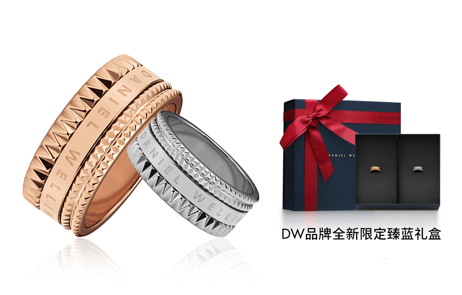 

Кольца Daniel Wellington Alloy DW Couple Kaleidoscope Unisex DW/DanielWellington, серебро