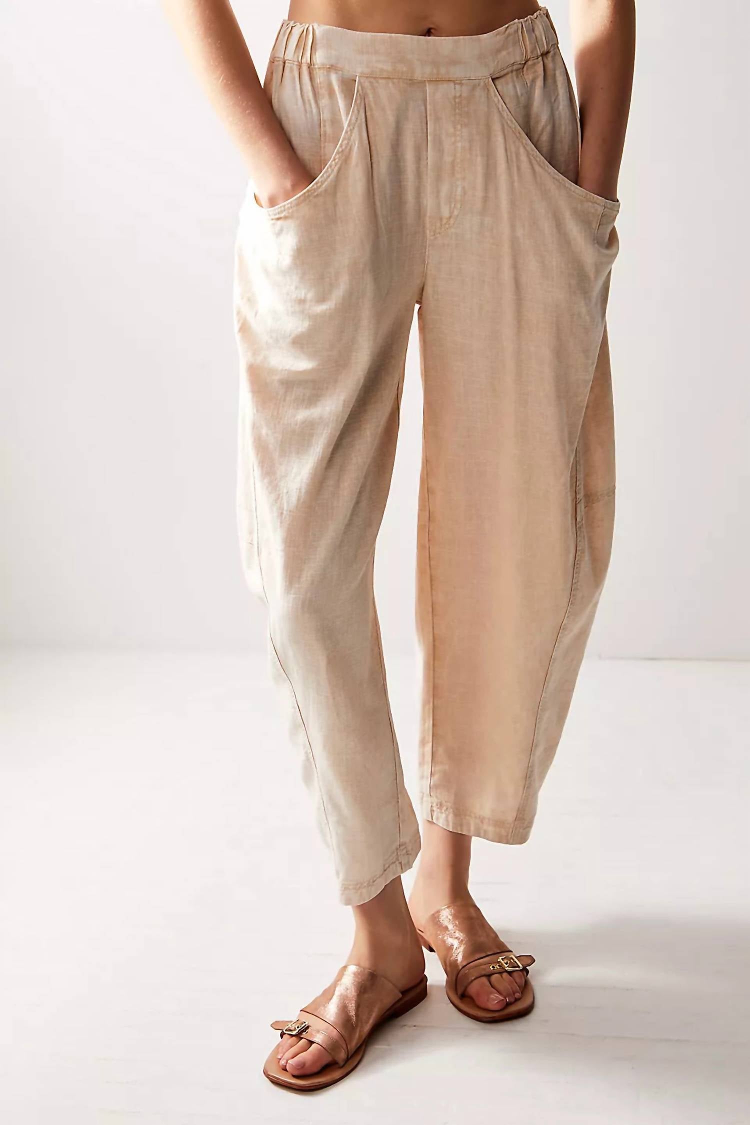 Женские туфли Mila Minimal Flat в розовом золоте Free People — фото 2