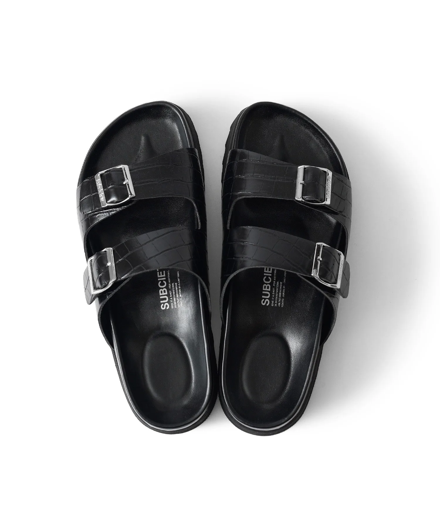 Мужские сандалии Subciety CROCODILESANDALS с тиснением под крокодила — фото 4