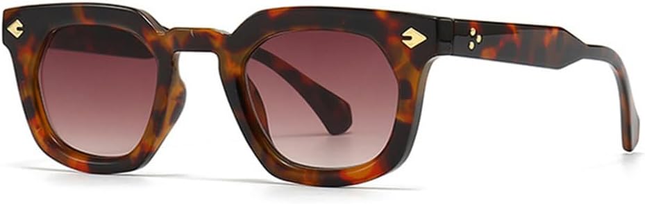 

Солнцезащитные очки UV400 с заклепками и плавным переходом цвета, подходят для женщин и мужчин, для бега и занятий спортом на открытом воздухе UYPTK, Leopard Tea Gradient