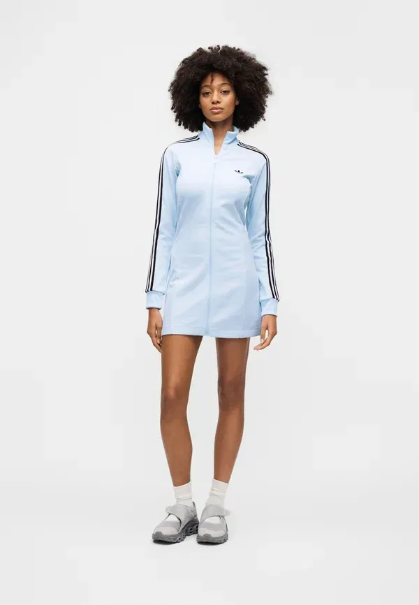 Платье Adidas Originals, цвет кристально-голубой/бордовый — фото 3