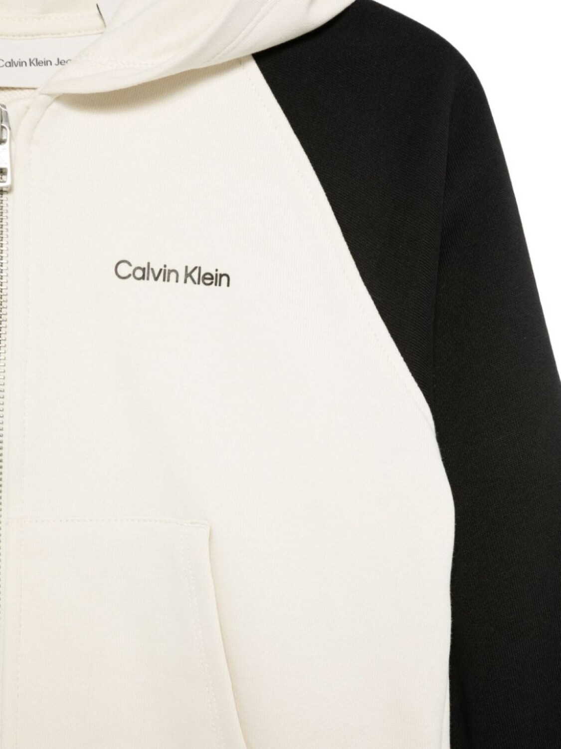 Толстовка с капюшоном и логотипом Calvin Klein Kids, нейтральный — фото 3