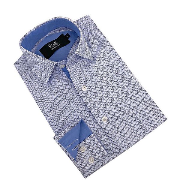 Мальчиковая рубашка slim fit с принтом Elie Balleh — фото 2