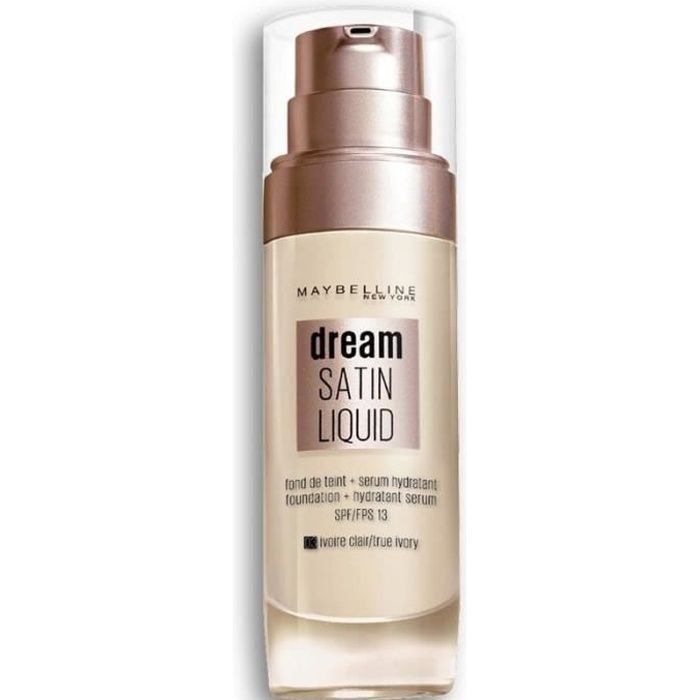 

Жидкая тональная основа Dream Satin 03 True Ivory от Gemey Maybelline