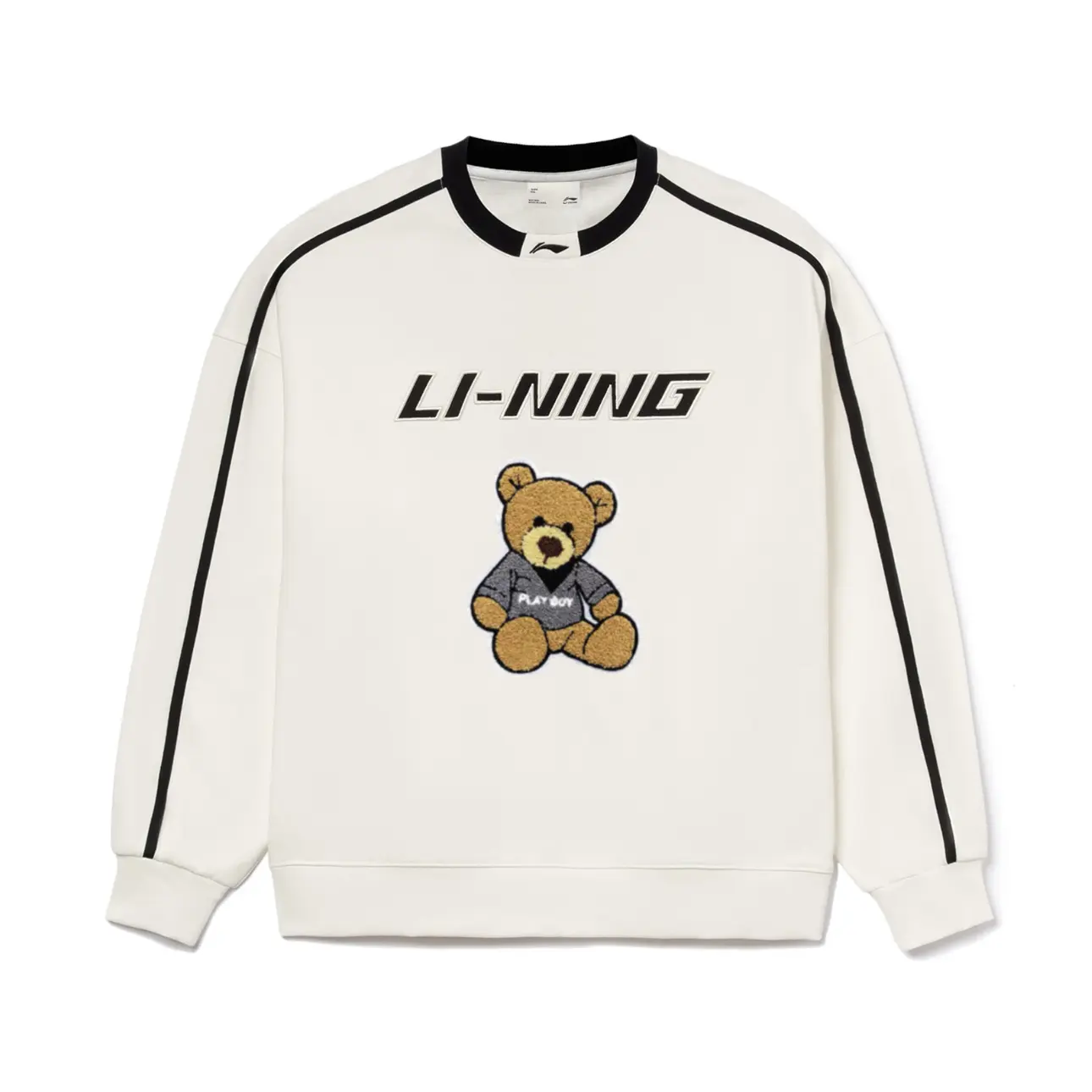 

LINING Спортивная модная коллекция свитшот Unisex Ivory, Бежевый, LINING Спортивная модная коллекция свитшот Unisex Ivory
