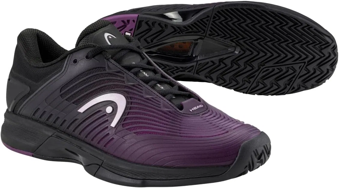 Кроссовки теннисные HEAD Revolt Pro 4.5, Black/Plum — фото 3