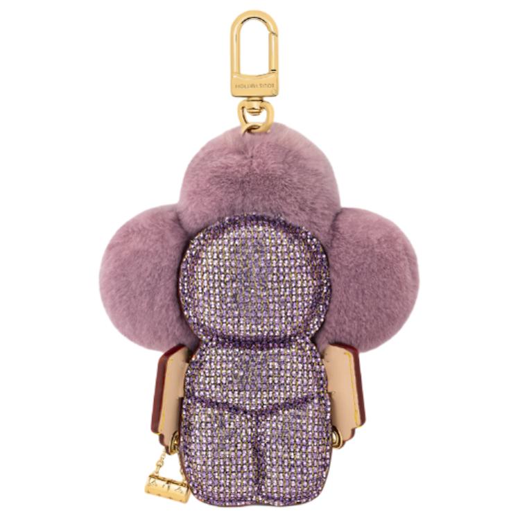 LOUIS VUITTON Женская сумка из норки фиолетовая, Purple — фото 2