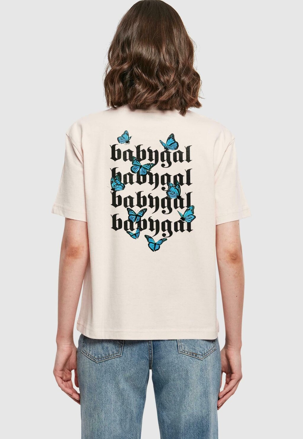 

Футболка с принтом BABYGAL Mister Tee, розовый