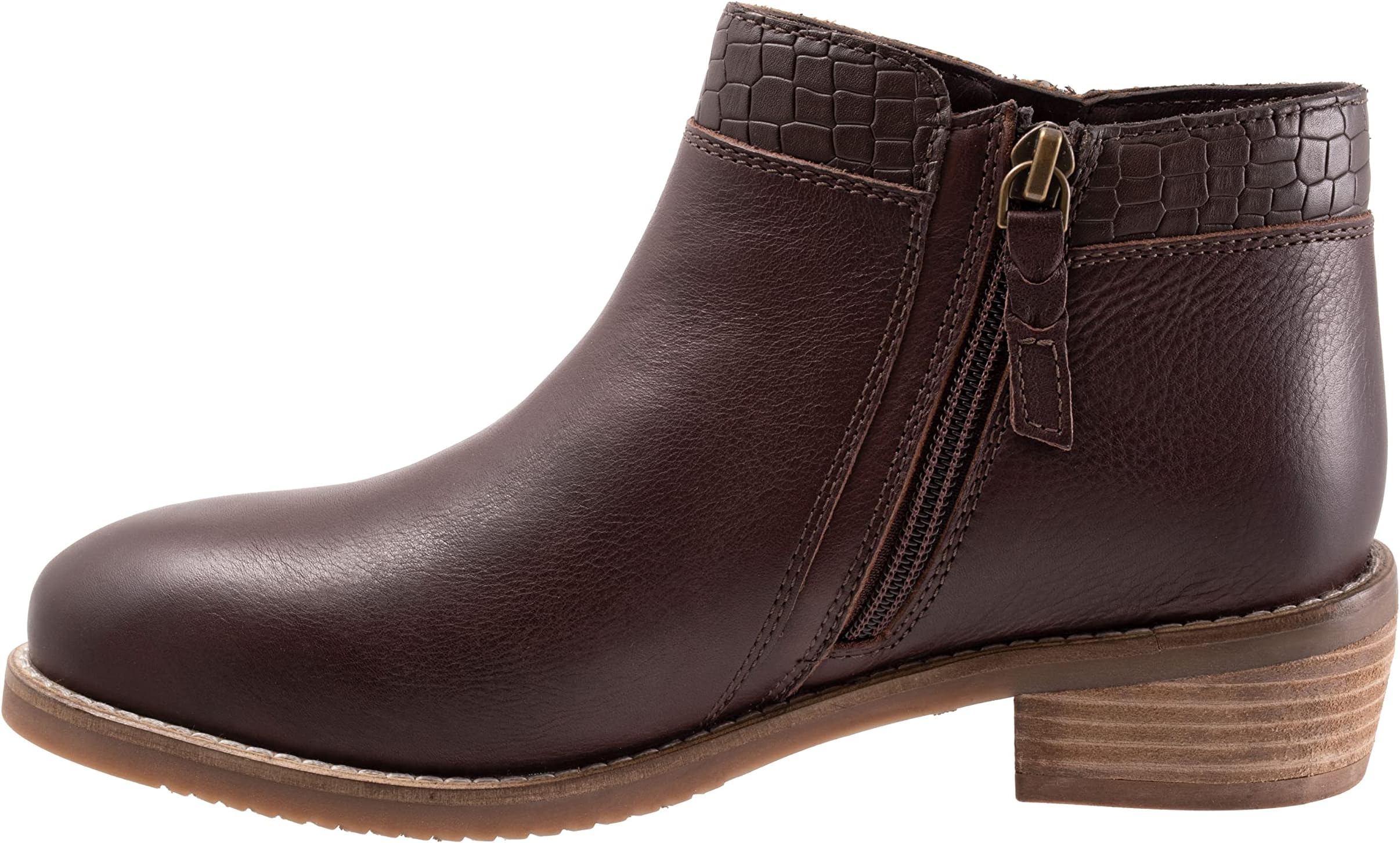 Ботинки SoftWalk Women's Rubi, Dark Brown/Croco — фото 4