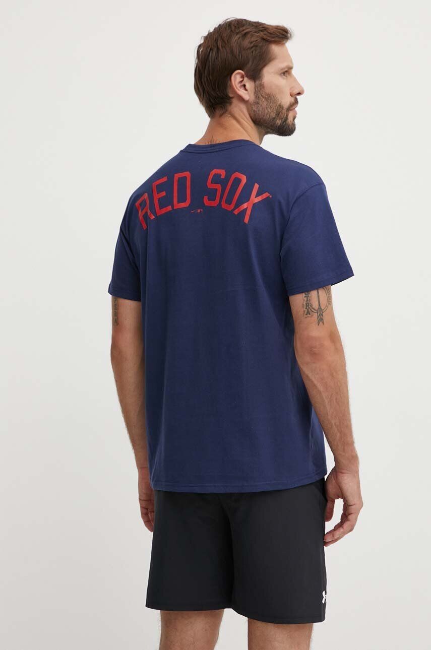 

Хлопковая футболка Boston Red Sox Nike, темно-синий