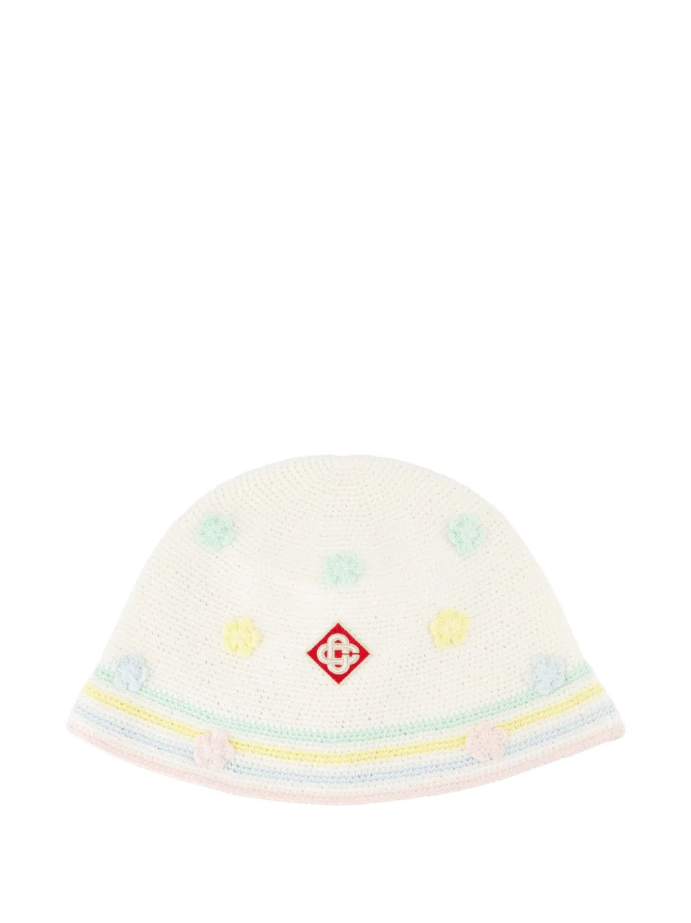 

Декорированная шляпа в технике кроше Casablanca, белый