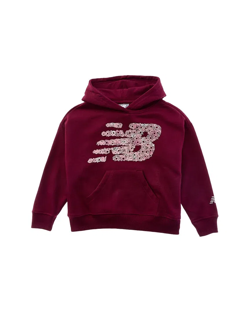 Толстовка с капюшоном из флиса New Balance, коричневый
