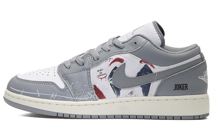 

Кроссовки Air JORDAN 1 Vintage Basketball Shoes Men Low-Top Gray White, Белый, Кроссовки Air JORDAN 1 Vintage Basketball Shoes Men Low-Top Gray White