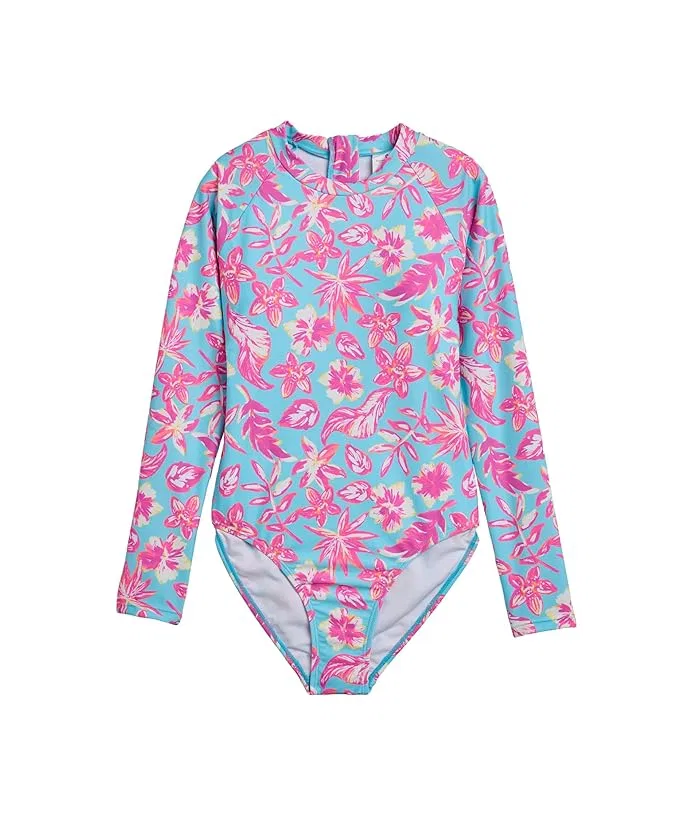 Серф-костюм длинный рукав Tropical Glow Snapper Rock Kids, Blue