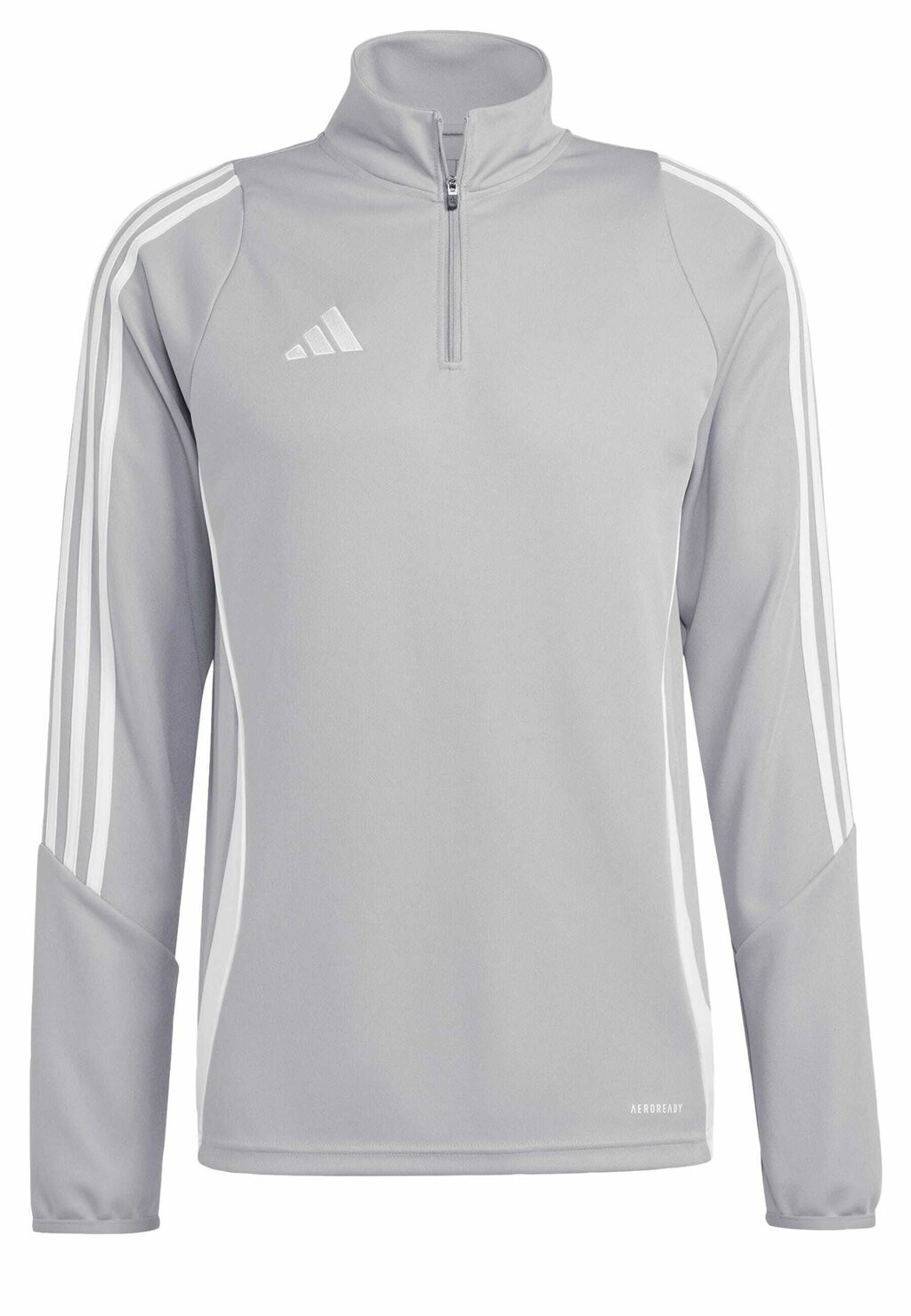 Футболка с длинным рукавом Tiro24 adidas Performance, Team Mid серо-белая — фото 2
