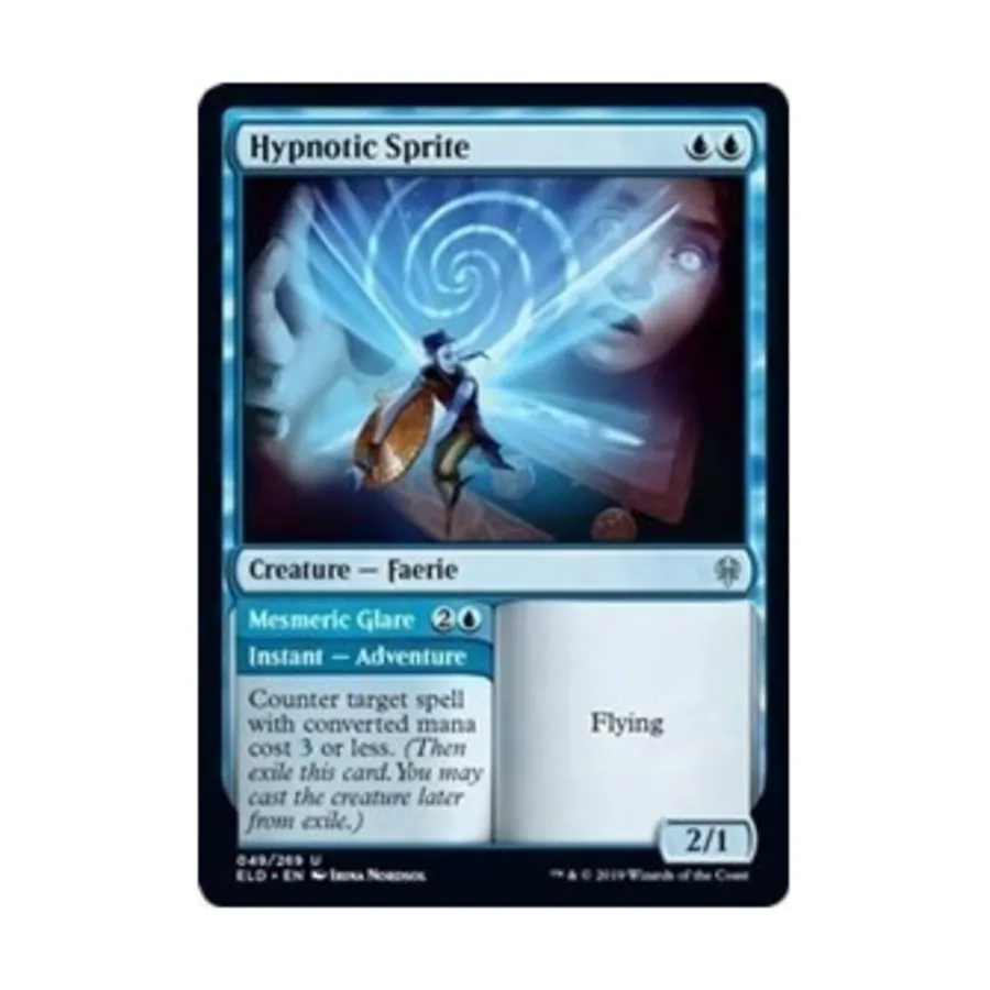 

CCG Гипнотический спрайт // Гипнотический взгляд (U), MTG - Throne of Eldraine