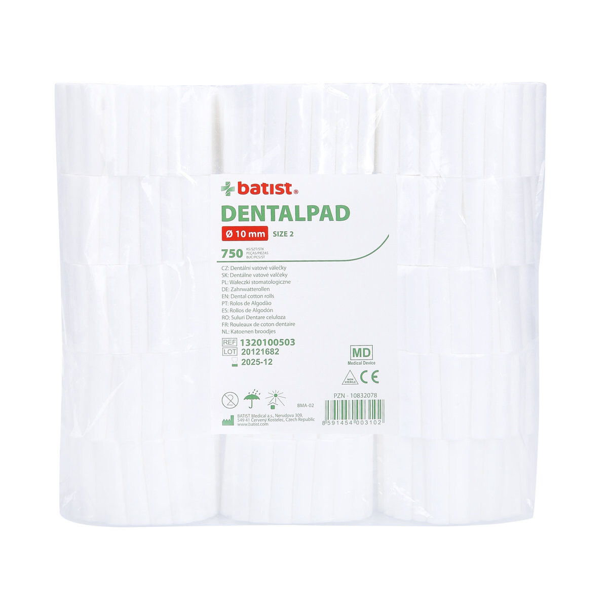 

Эко-гигиена, Хлопковые разделители для педикюра, 750 шт Eko - Higiena