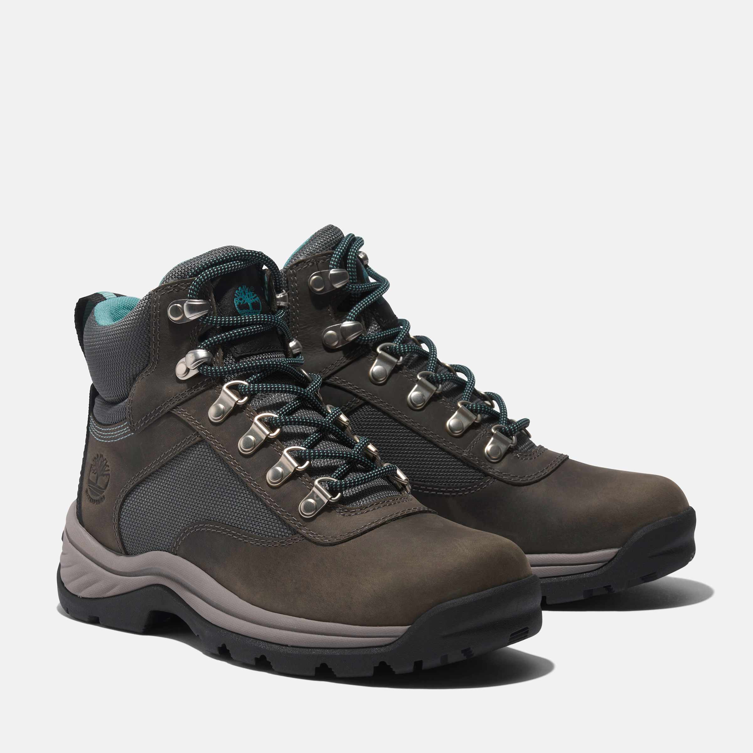 Женские белые водонепроницаемые треккинговые ботинки Lace-Up Mid Ledge Timberland — фото 3
