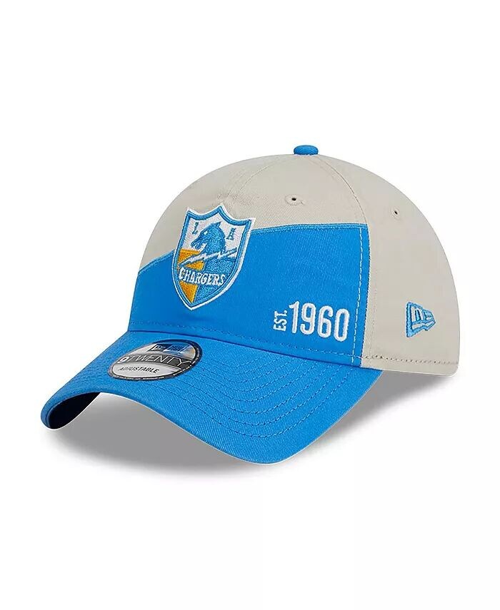

Мужская кремовая, пудрово-синяя регулируемая кепка Los Angeles Chargers 2023 Sideline Historic 9TWENTY New Era, слоновая кость/кремовый