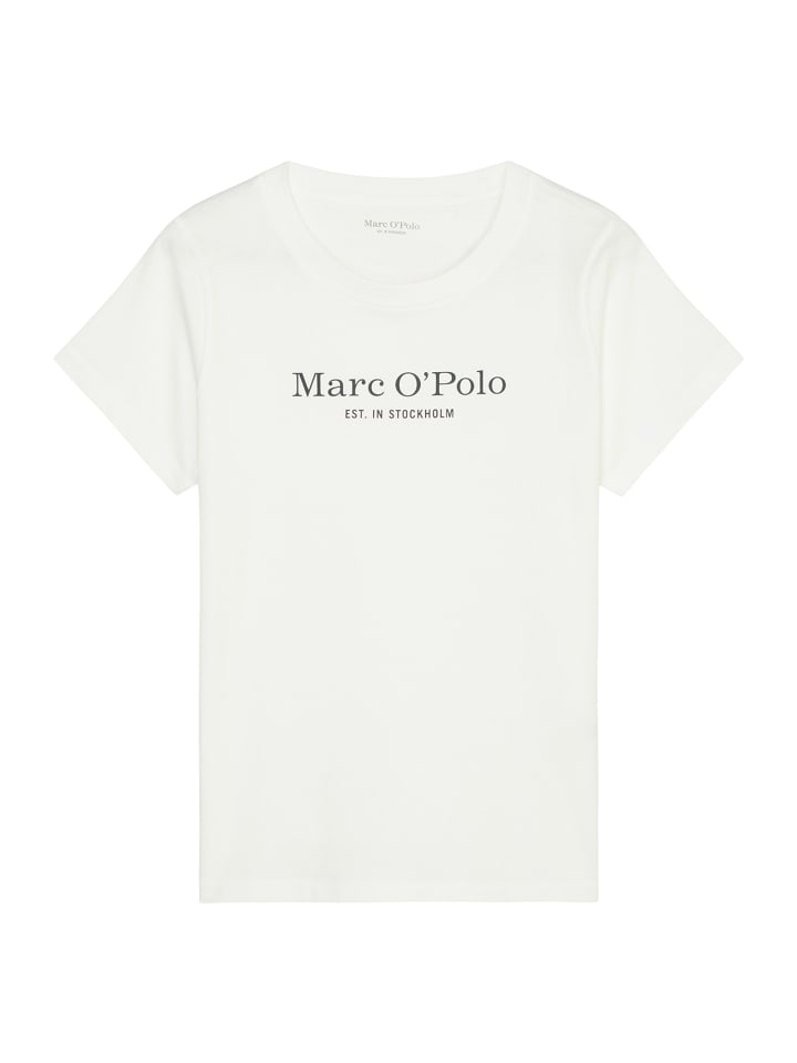 

Футболка Mix & Match Cotton белого цвета Marc O'Polo, Белый, Футболка Mix & Match Cotton белого цвета Marc O'Polo