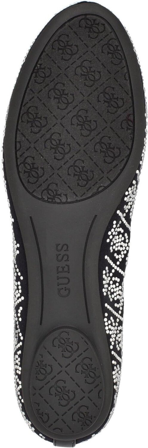 Туфли на плоской подошве GUESS Kairo, цвет Black Satin — фото 3