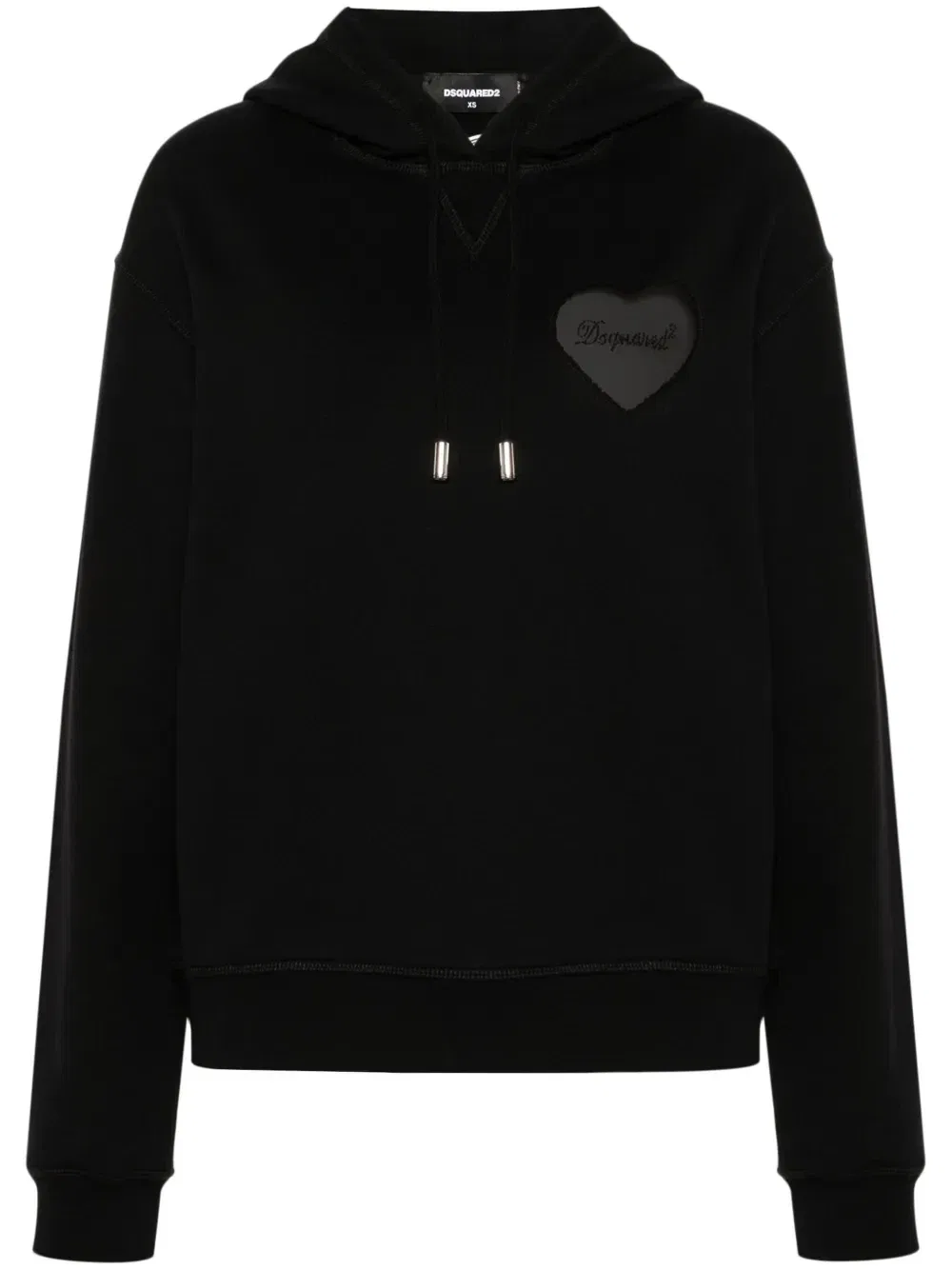 Худи со стразами Dsquared2, черный