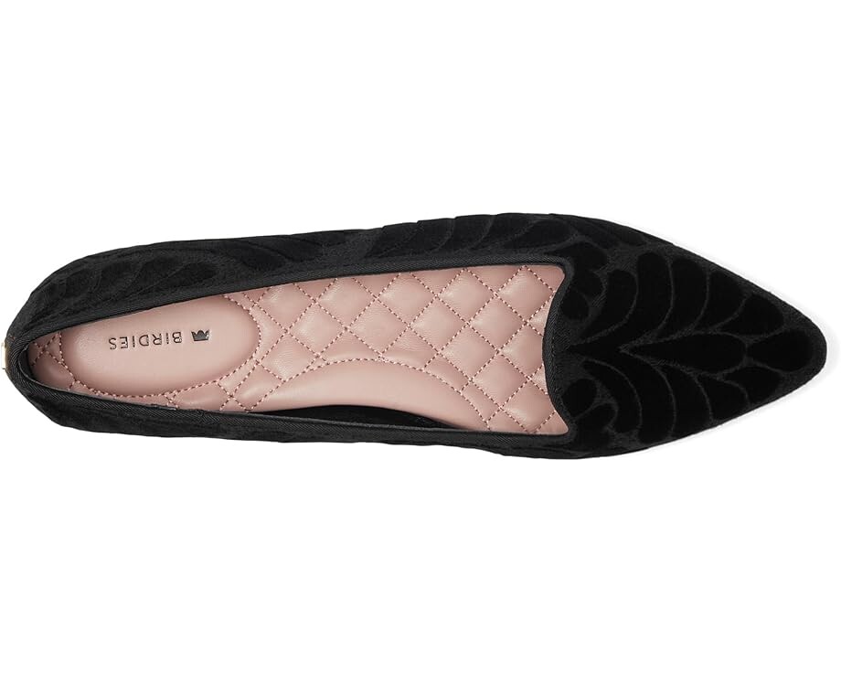 Туфли на плоской подошве Birdies The Sparrow Flat, цвет Black Velvet Embroidery — фото 2