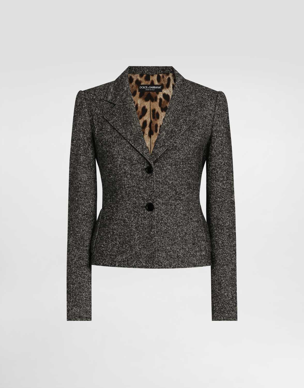 

Однобортный пиджак из шерстяной смеси в горошек Dolce & Gabbana, мультиколор