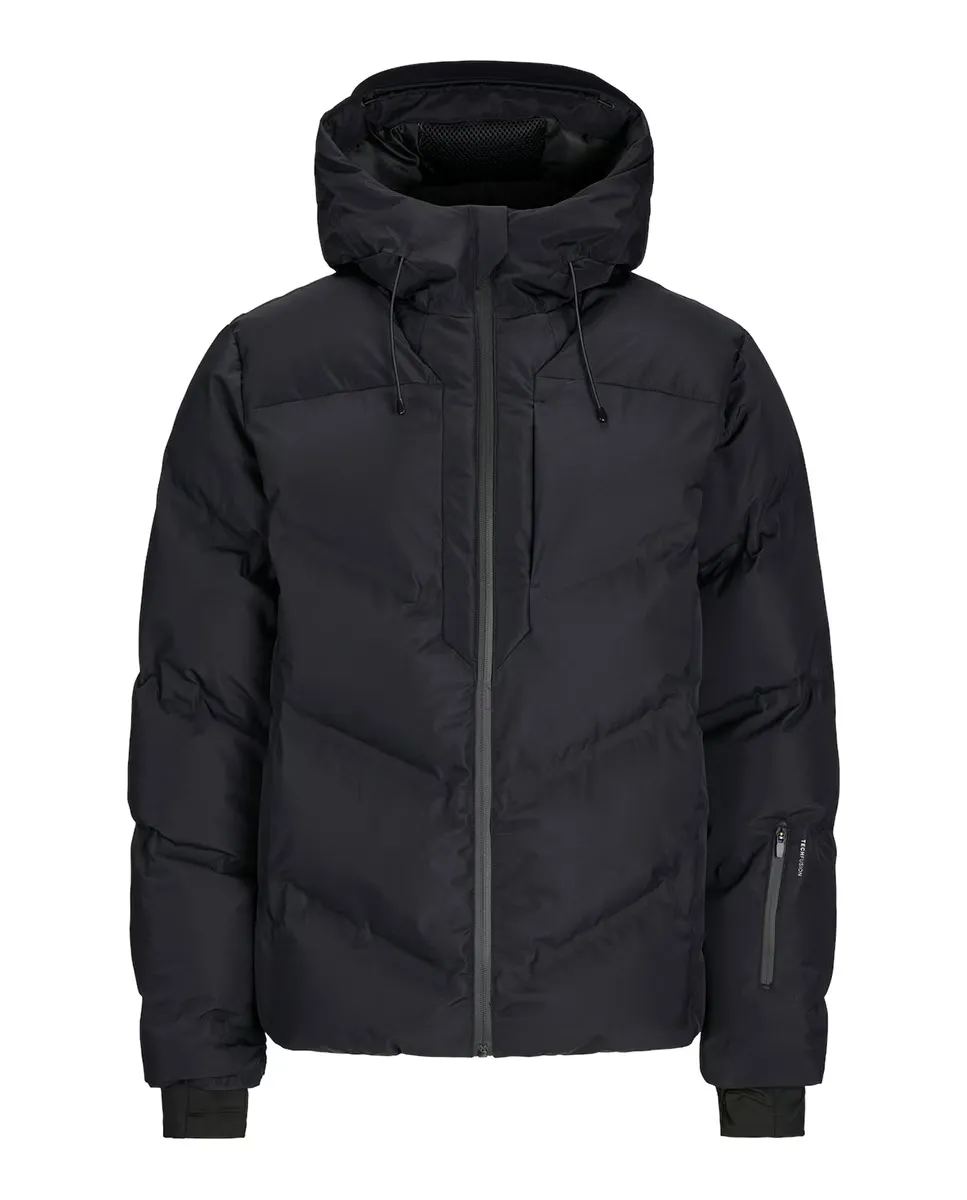 

Мужская утепленная куртка с регулируемым капюшоном Jack & Jones, черный