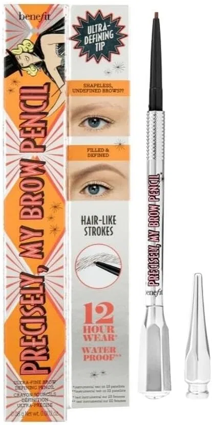Карандаш для бровей тонкий Benefit Precisely, My Brow Pencil Ultra Fine Shape & Define, 3.75 Warm Medium Brown