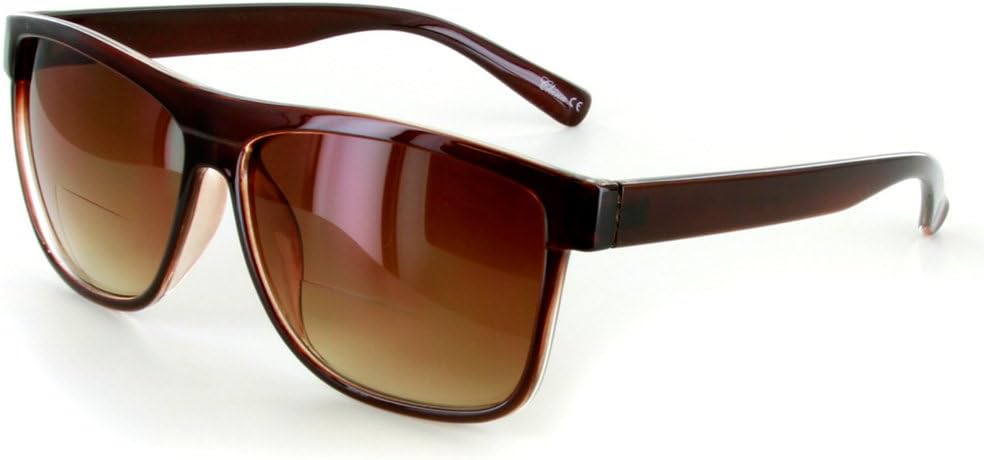 

Солнцезащитные очки Aloha Eyewear Hipsters Extra Dark с бифокальными линзами и дизайнерской ретро-квадратной формой для стильных мужчин и женщин (коричневые с янтарными линзами +1.25), Brown W/ Amber Lens
