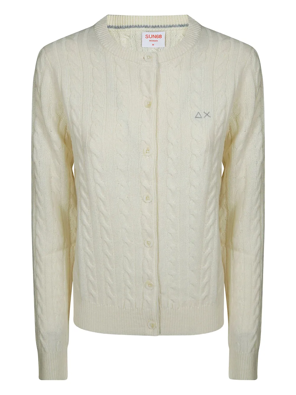 

Кардиган с круглым вырезом Sun68, кремовый