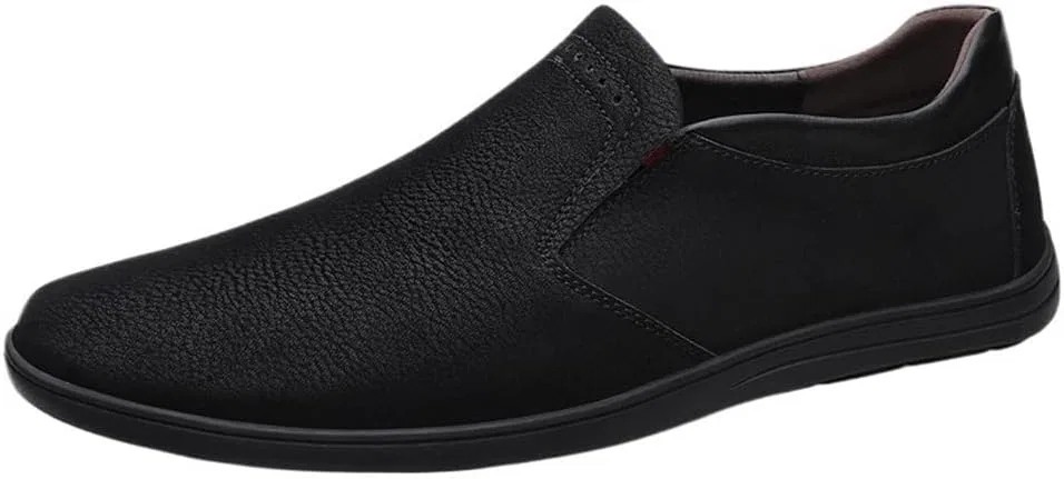 Лоферы из искусственной кожи мужские, с гибкой подошвой, Black DHFIRUFSHLO