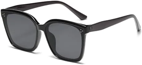 

Женские солнцезащитные очки большого квадратного размера 2027 года, винтажные солнцезащитные очки в крупной оправе с градиентным переходом цвета MTZJH, Black