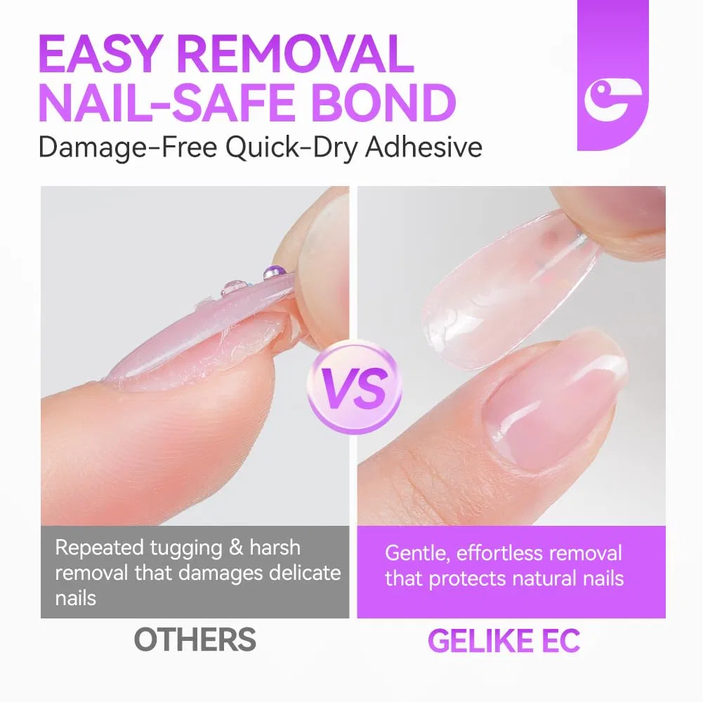 Суперпрочный клей для накладных ногтей Gelike ec Gelike Ec, Nail Glue - 10 G — фото 3