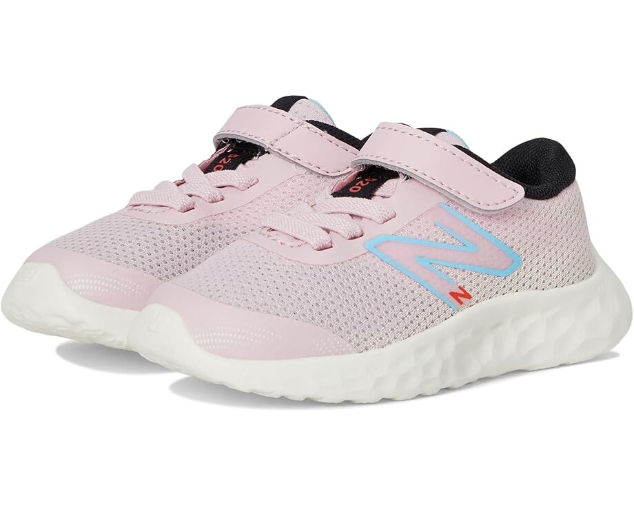 

Кроссовки New Balance Kids 520v8 Bungee Lace, цвет Mid Century Pink/Team Sky Blue