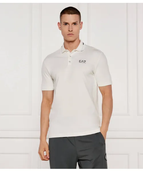 

Футболка поло Slim fit Ea7, бежевый