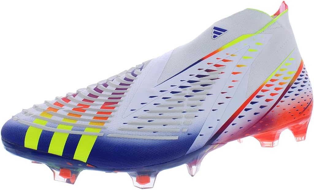 

Футбольные бутсы Adidas Unisex Edge.3 для твердого грунта, белый/желтый