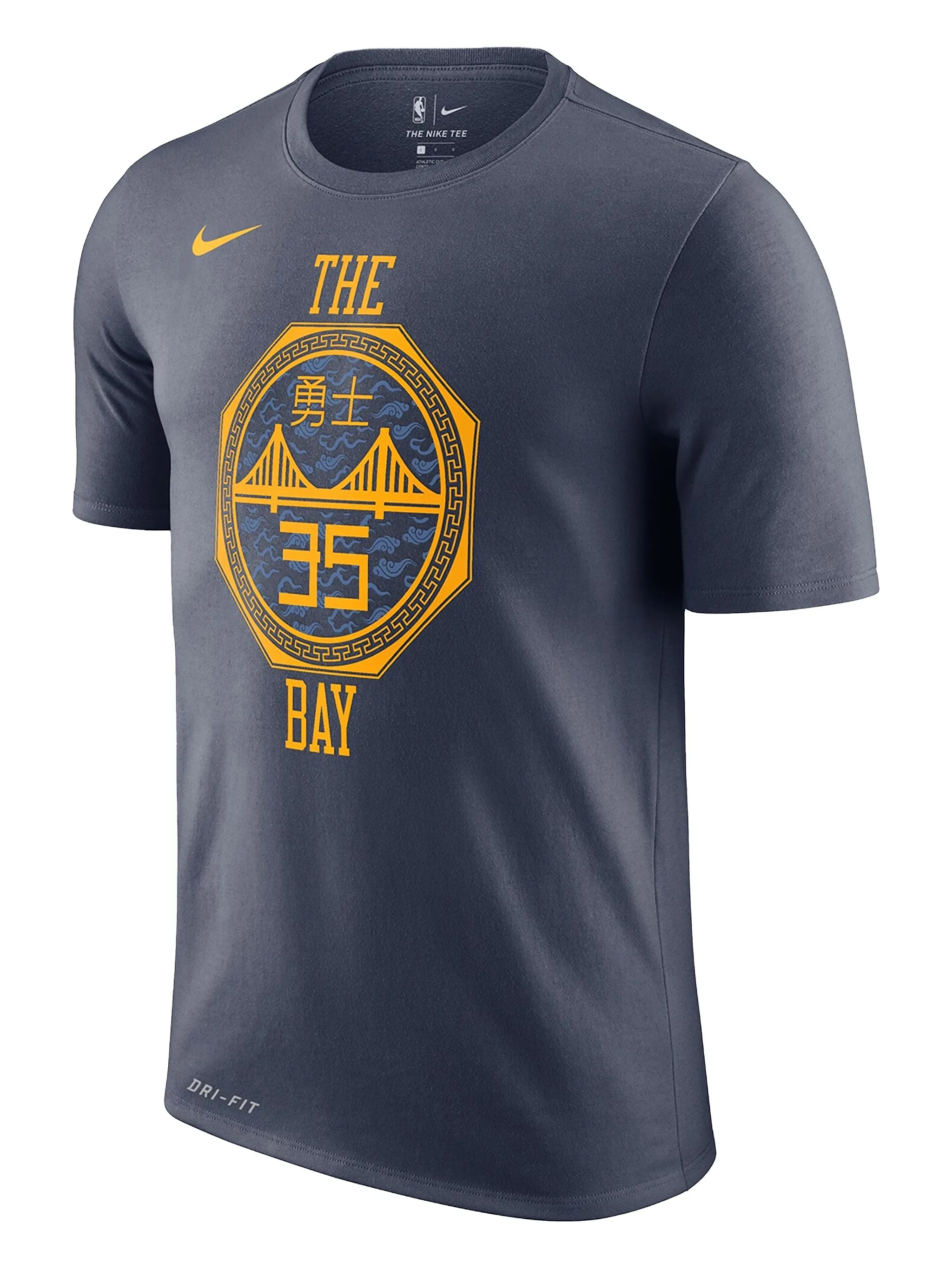 

Футболка NBA GSW The Bay Nike, серый