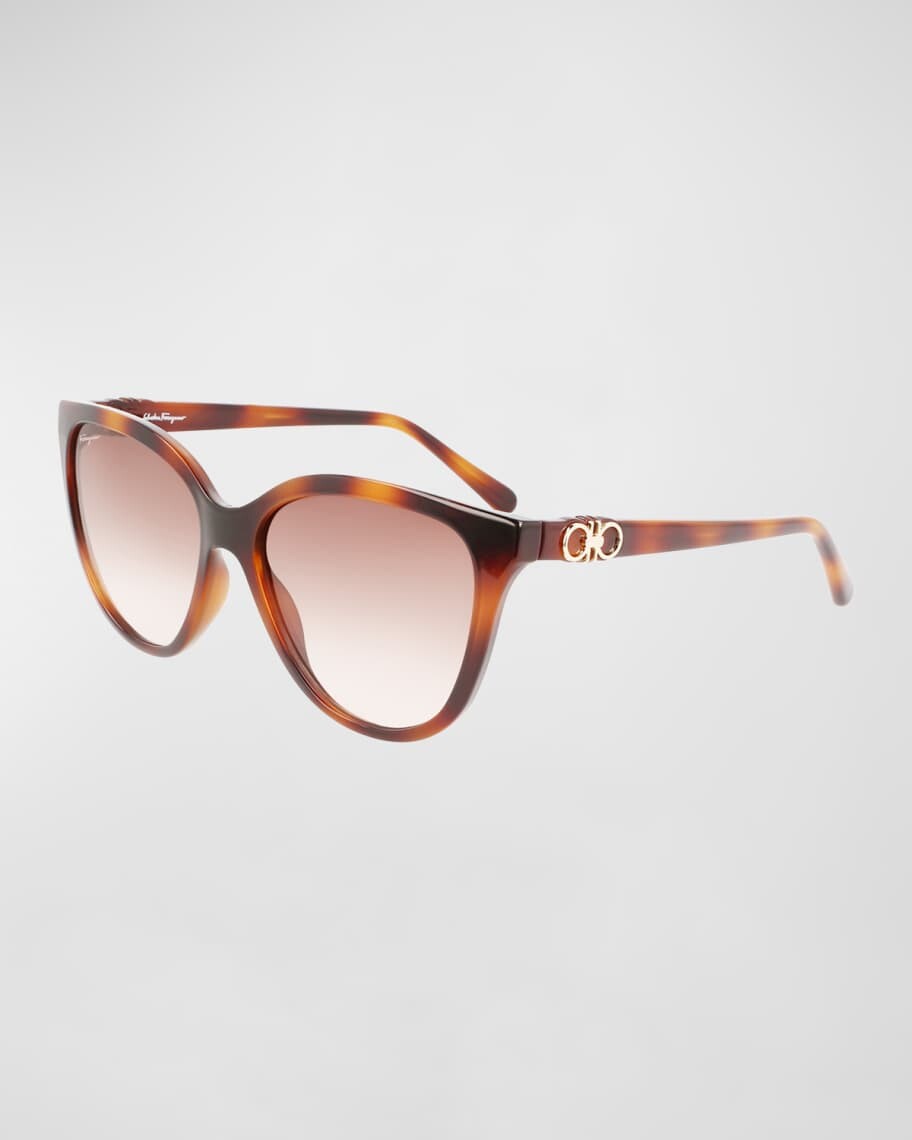 

Солнцезащитные очки «кошачий глаз» Gancini Injection Plastic Ferragamo