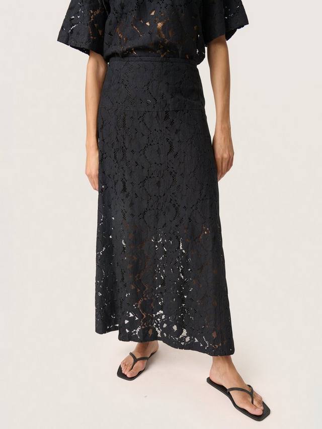 

Текстурная кружевная юбка Taya Soaked In Luxury, Black