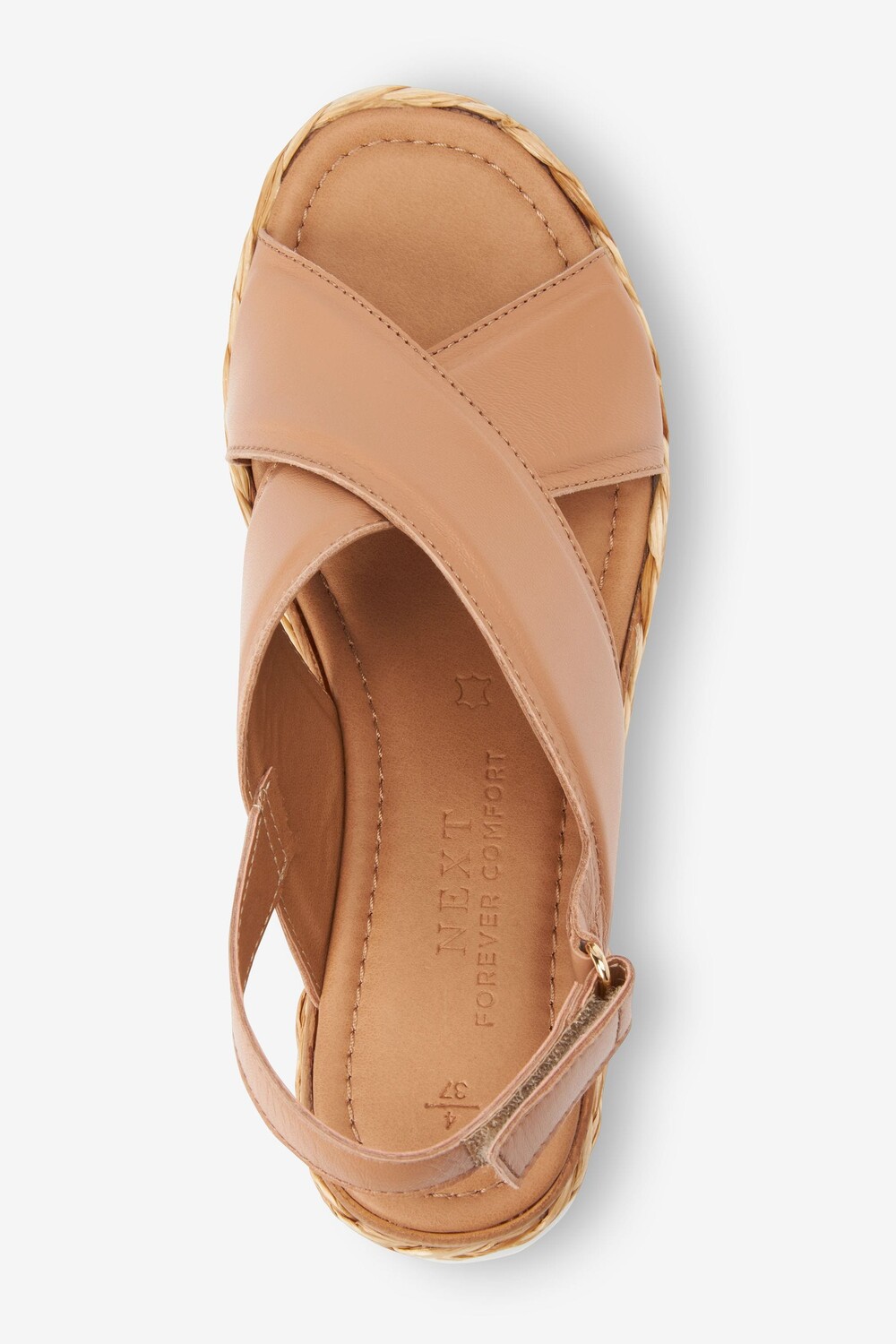 Спортивные туфли на танкетке с перекрестными ремешками Forever Comfort Next, коричневый — фото 4