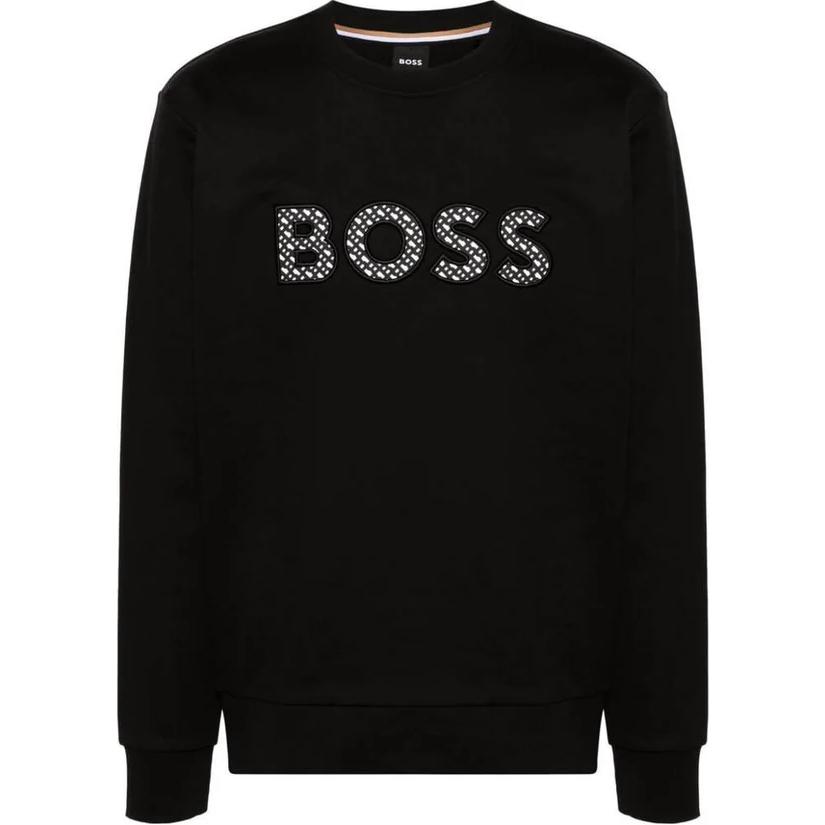 

Свитшот HUGO BOSS с логотипом, черный